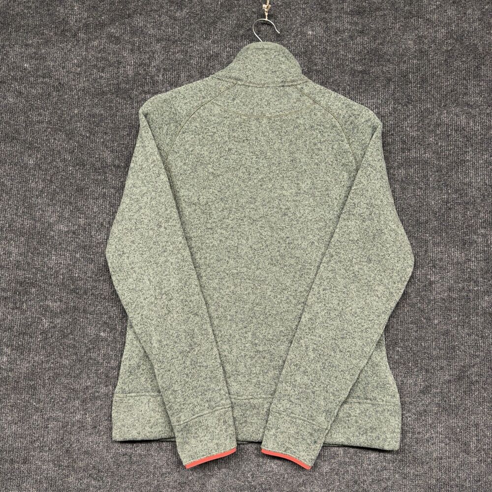 The North Face Crescent Women's Large Full Zip Sweater Fleece Jacket Green Coral - Picture 8 of 14